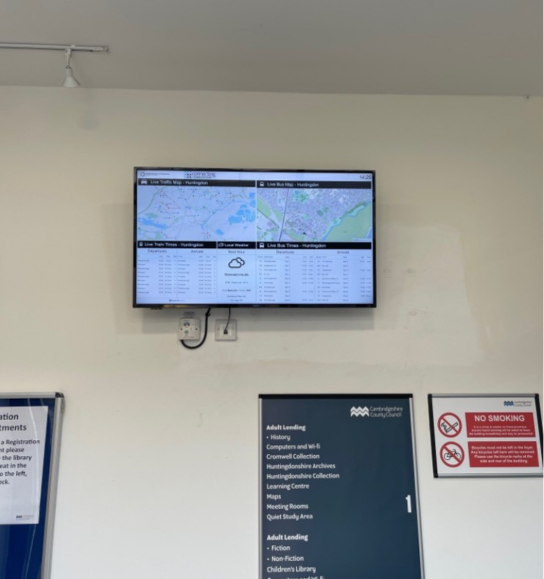 Travel Information Screens - Connecting Cambridgeshire